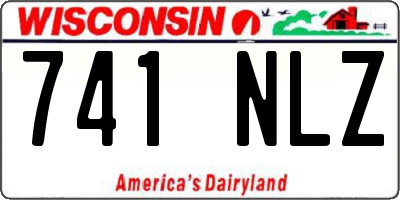 WI license plate 741NLZ