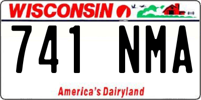 WI license plate 741NMA