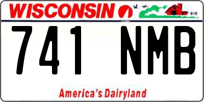 WI license plate 741NMB