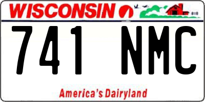 WI license plate 741NMC