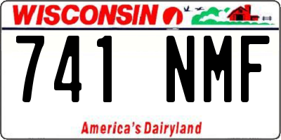 WI license plate 741NMF