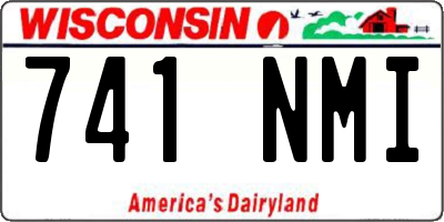 WI license plate 741NMI