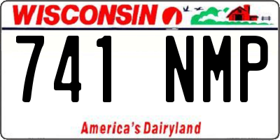 WI license plate 741NMP