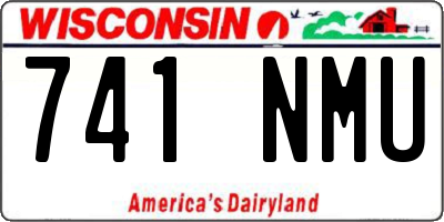 WI license plate 741NMU