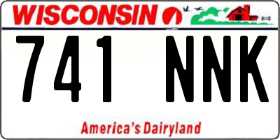 WI license plate 741NNK