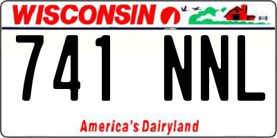 WI license plate 741NNL