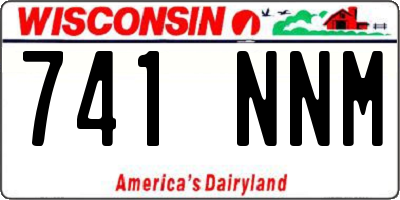 WI license plate 741NNM
