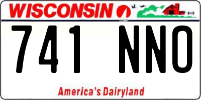 WI license plate 741NNO