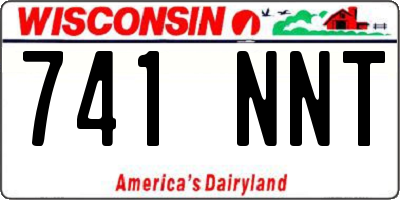 WI license plate 741NNT
