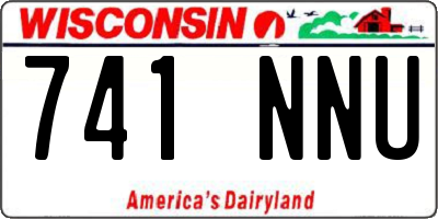 WI license plate 741NNU
