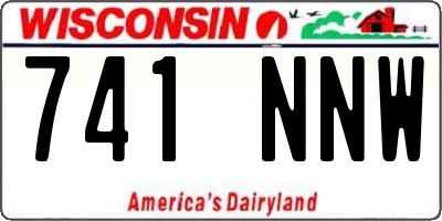 WI license plate 741NNW