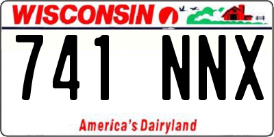 WI license plate 741NNX