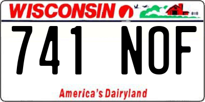 WI license plate 741NOF