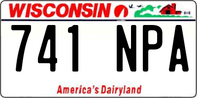 WI license plate 741NPA
