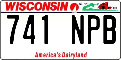WI license plate 741NPB