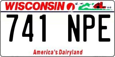 WI license plate 741NPE