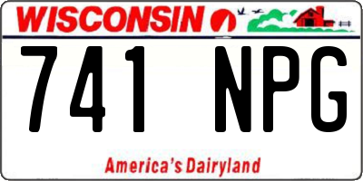 WI license plate 741NPG