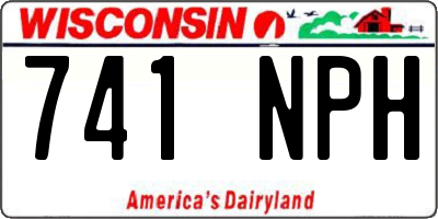 WI license plate 741NPH