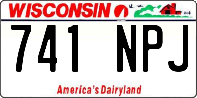 WI license plate 741NPJ