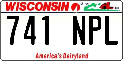 WI license plate 741NPL