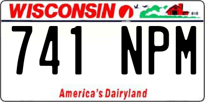 WI license plate 741NPM