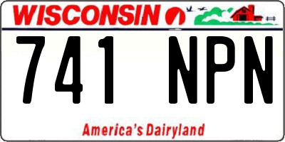 WI license plate 741NPN
