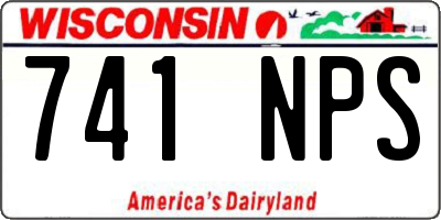 WI license plate 741NPS