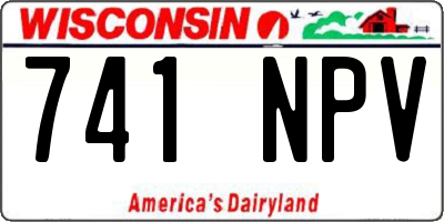WI license plate 741NPV