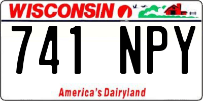 WI license plate 741NPY