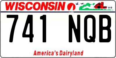 WI license plate 741NQB
