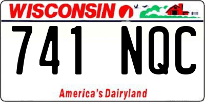 WI license plate 741NQC