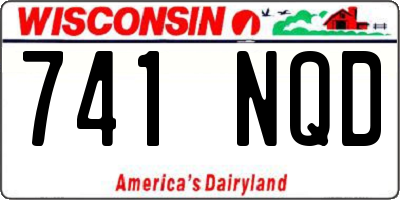 WI license plate 741NQD