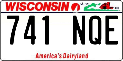 WI license plate 741NQE