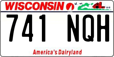 WI license plate 741NQH