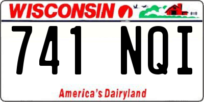 WI license plate 741NQI
