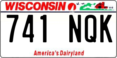 WI license plate 741NQK