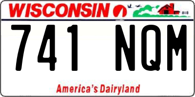 WI license plate 741NQM