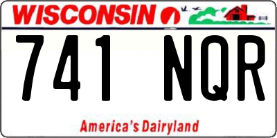 WI license plate 741NQR