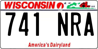WI license plate 741NRA