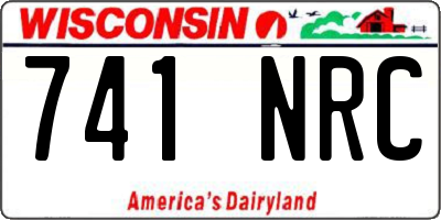 WI license plate 741NRC