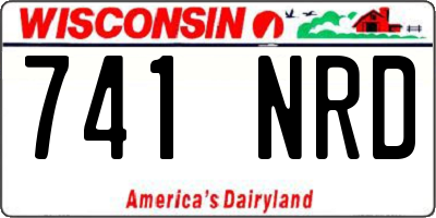 WI license plate 741NRD