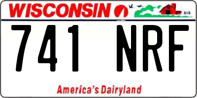 WI license plate 741NRF