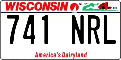 WI license plate 741NRL