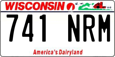 WI license plate 741NRM