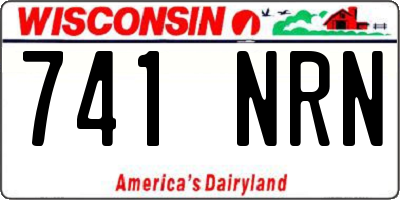 WI license plate 741NRN