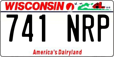 WI license plate 741NRP