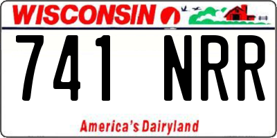 WI license plate 741NRR