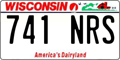 WI license plate 741NRS
