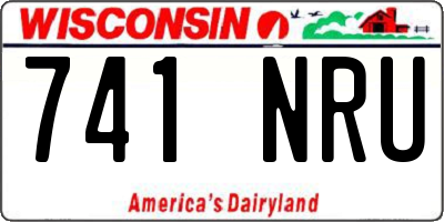 WI license plate 741NRU