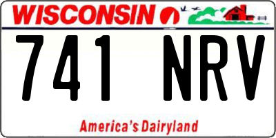 WI license plate 741NRV